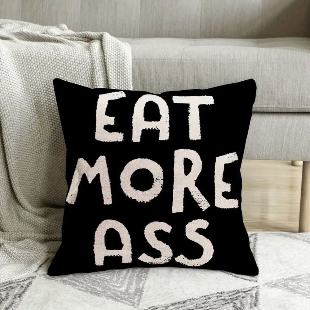 {NEW} Set of 2 Funny Pillow Covers 18"x18"